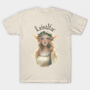 Ljósálfar, Light Elf, Fantasy Art T-Shirt